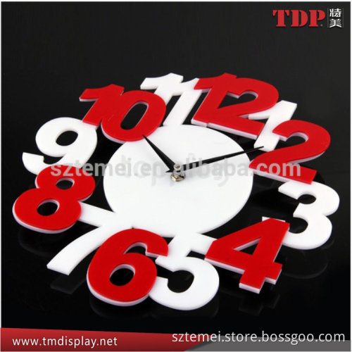 plastic factory custom acrylic design decorative wall clock big size fashion wall clock luxury wall clock cheap wall clocks